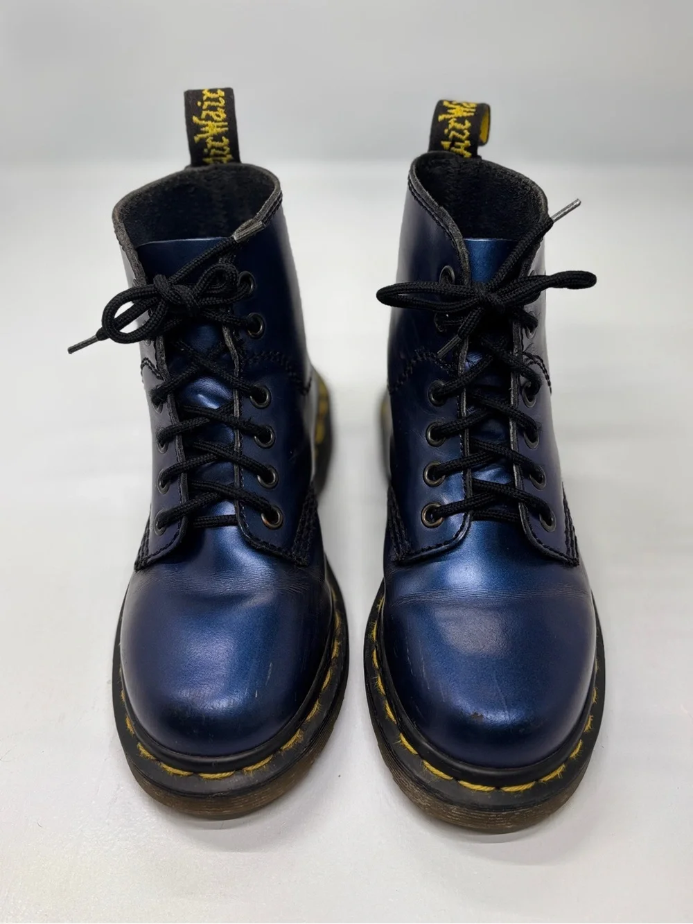 Dr. Martens Made in England 1460 Navy Blue 8-Eye Boots Kids 13